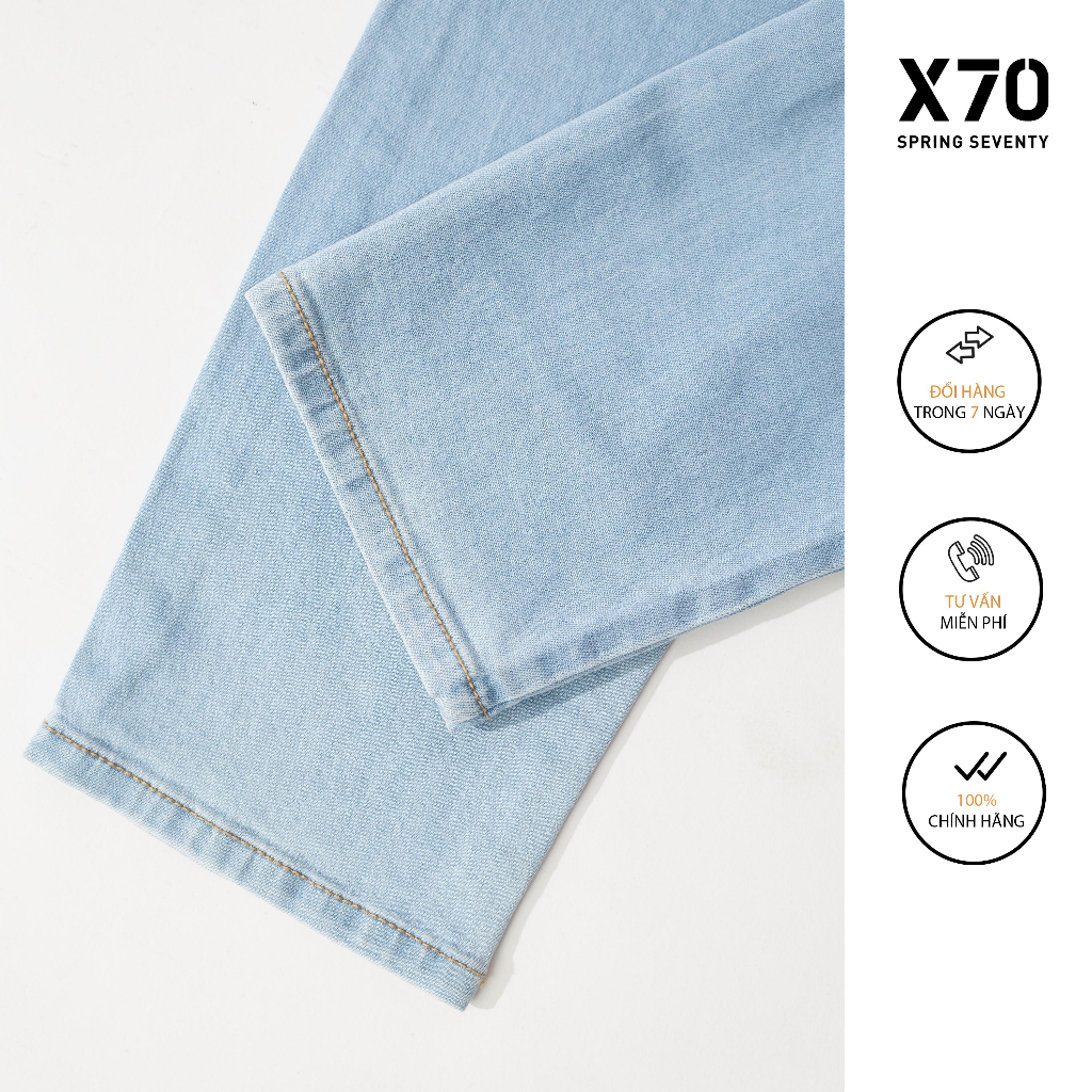 Quần Jeans Nam Light Blue Cá Tính Thời Trang X70 - 11650011