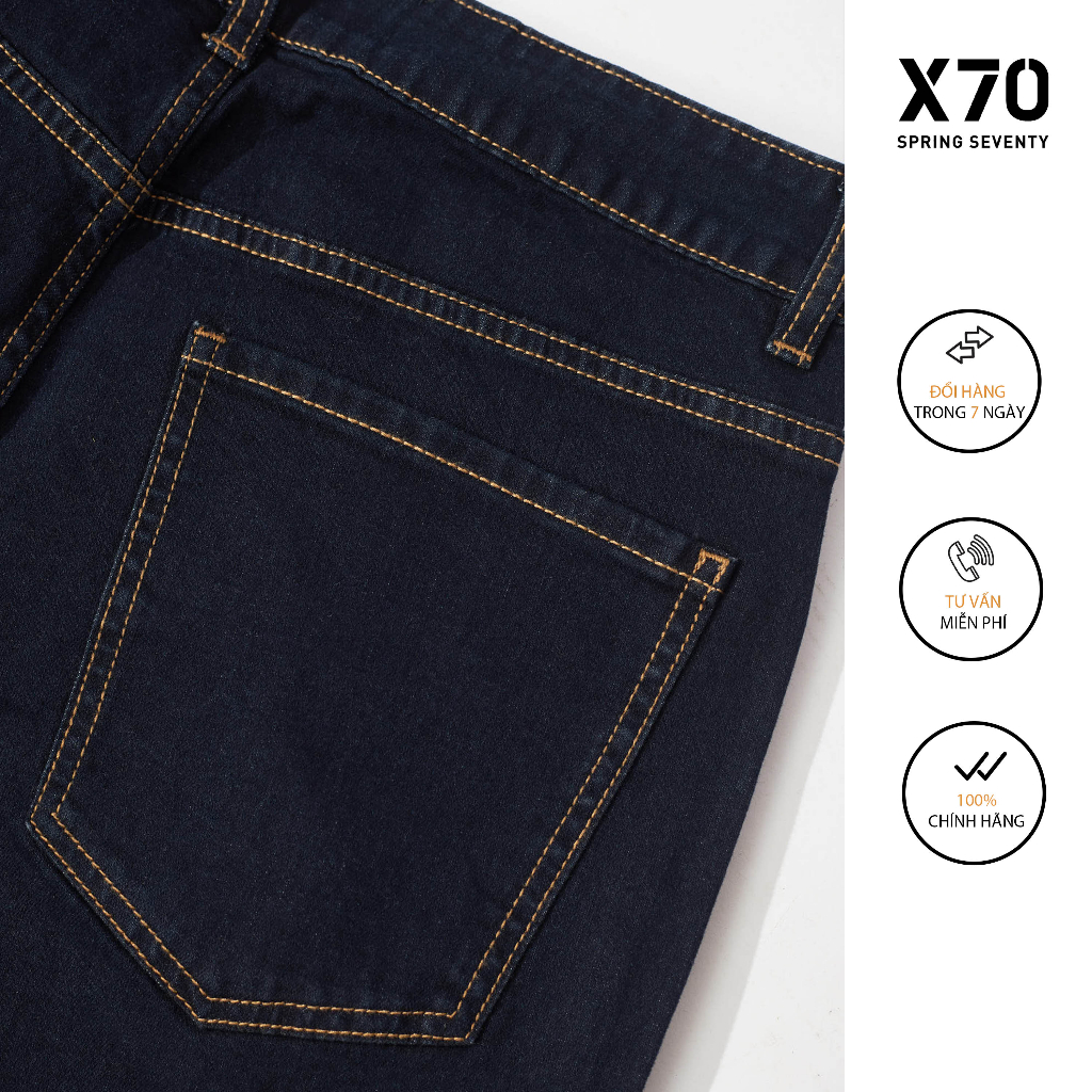 Quần Jeans Nam Dark Blue Cá Tính Thời Trang X70 - 11650013 11650010