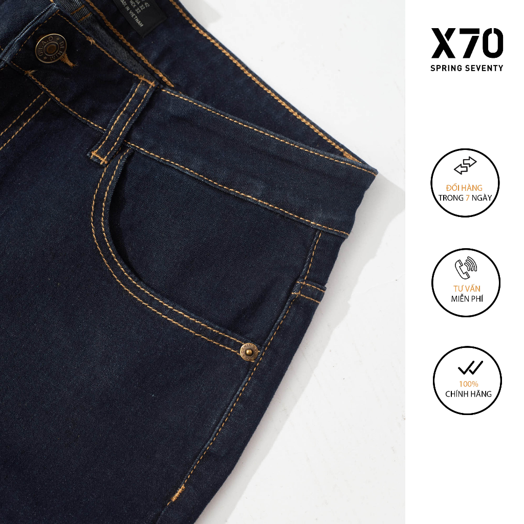Quần Jeans Nam Dark Blue Cá Tính Thời Trang X70 - 11650013 11650010