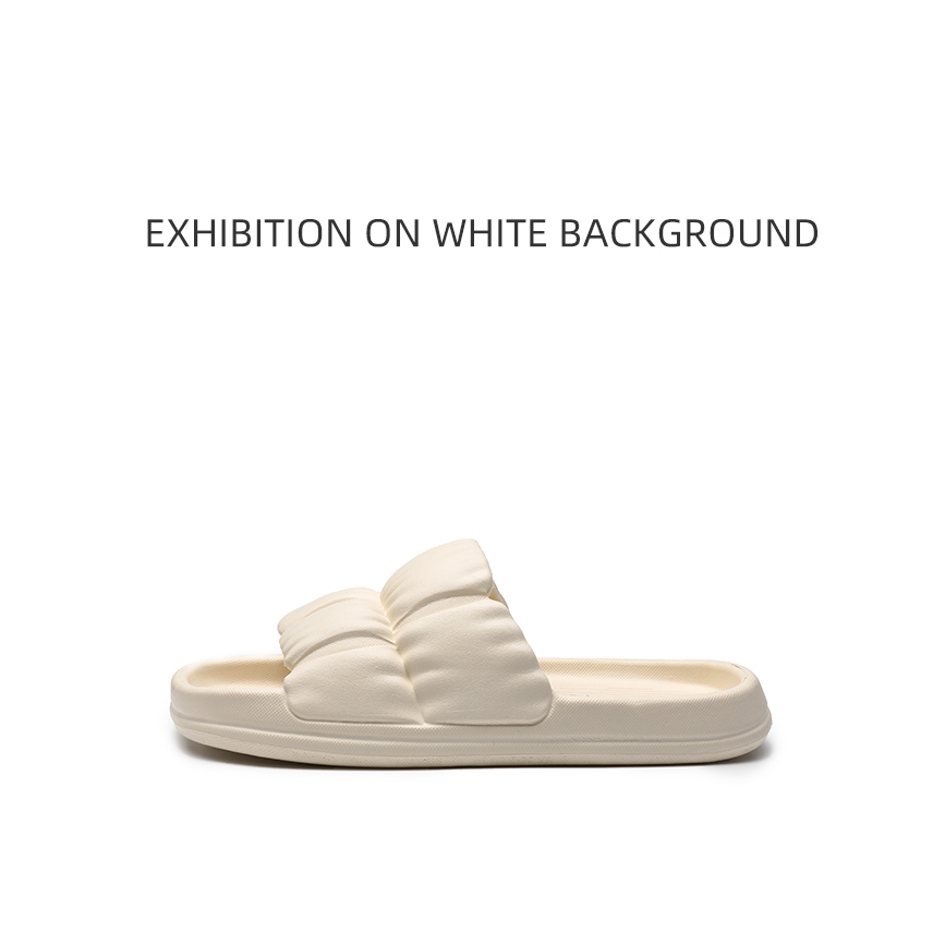 Dép ulzzang bánh mì siêu nhẹ nam nữ chống thấm nước thiết kế đơn giản vintage hot trend 2023 - Trắng, Hồng