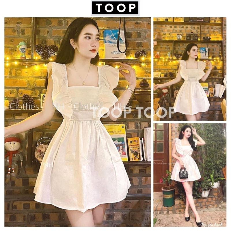 Đầm babydoll cánh tiên xòe bồng công chúa -váy nữ dự tiệc cực xinh và dễ thương -TOOP