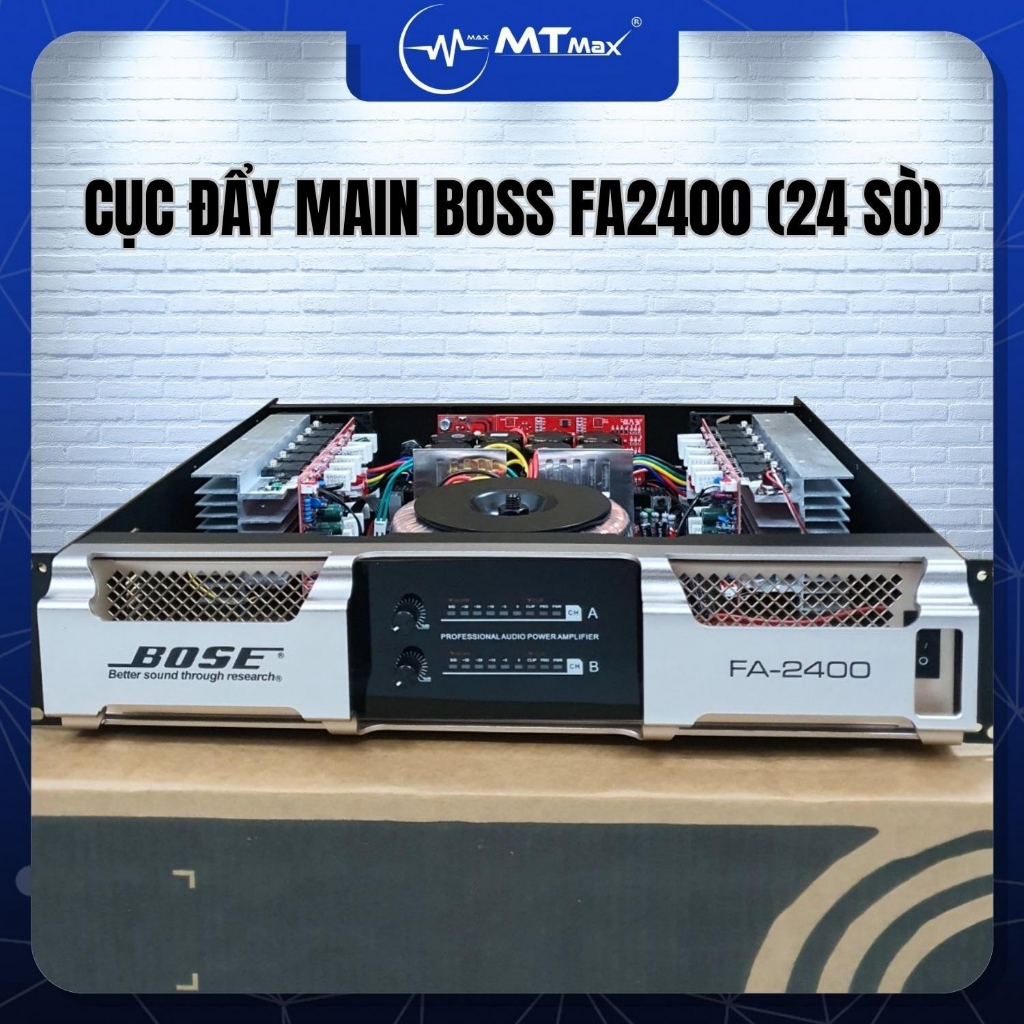 Cục đẩy Main FA2400 - 24 Sò, Sử Dụng Cho Dàn Karaoke Chuyên Nghiệp Chạy Ic Cao Cấp Mới Nhất 2023