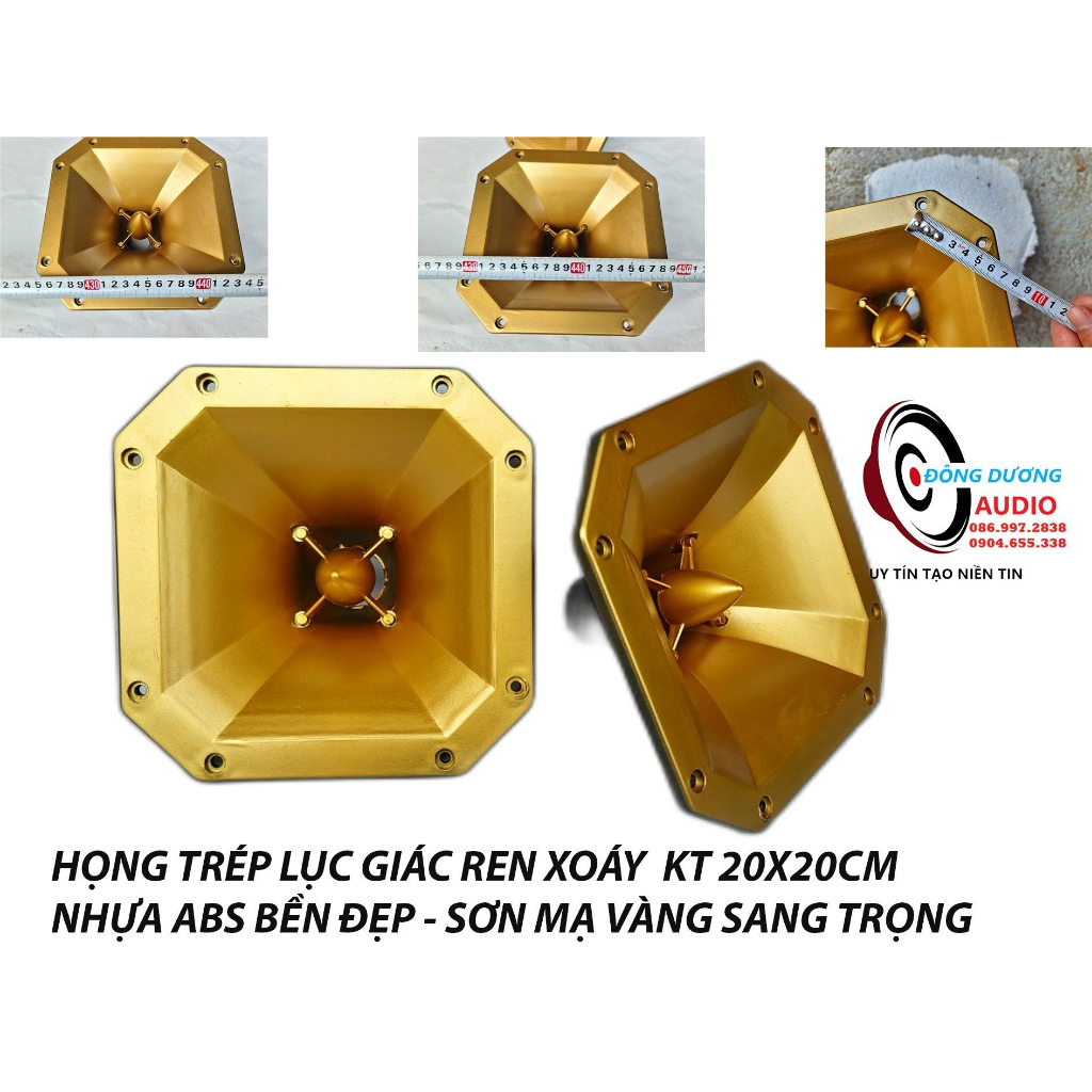 HỌNG LOA TREBLE KÈN HÌNH LỤC GIÁC - KÍCH THƯỚC 20X20