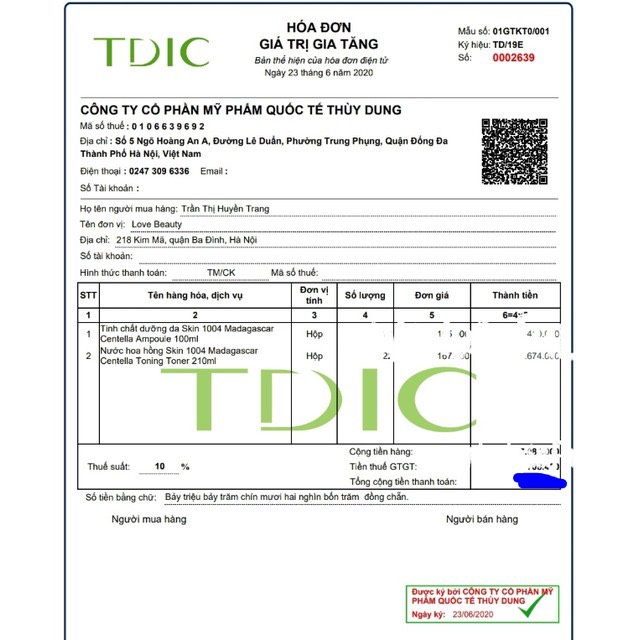 Serum Centella Rau Má 55ml, Tinh chất rau má Skin1004 Madagascar  phục hồi da