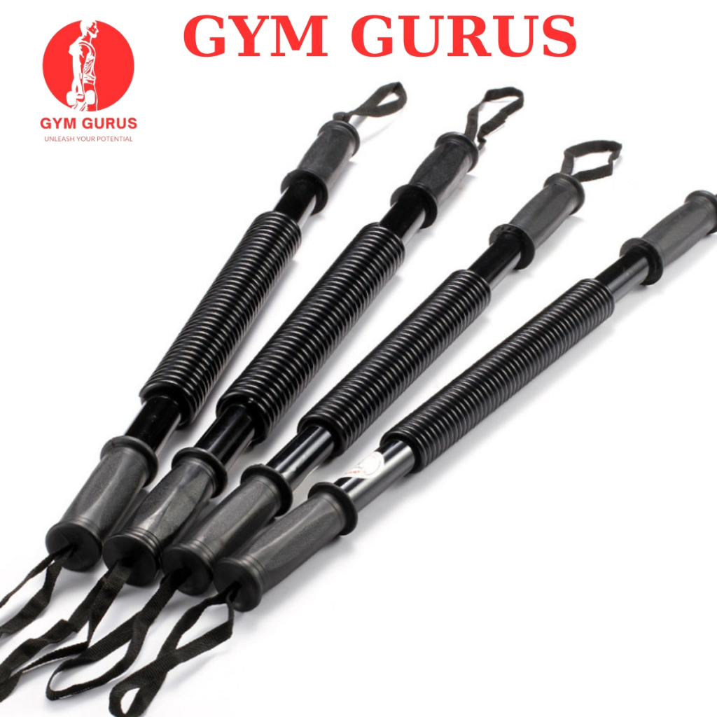 Gậy lò xo tập gym tập cơ tay titan lực 20 40 60 80 100kg tập tay bẻ tay GYM GURUS
