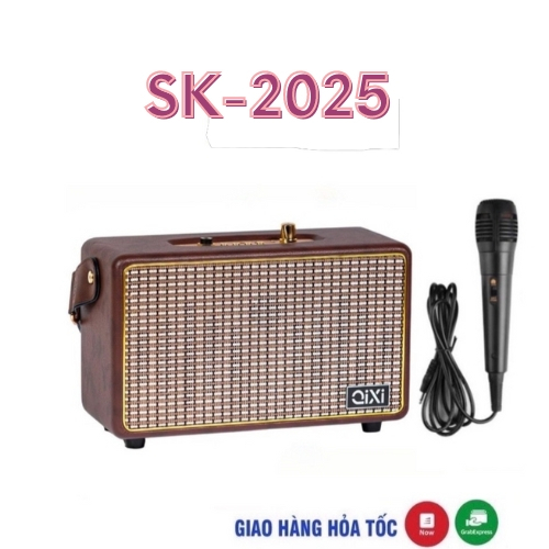 Loa bluetooth Qixi SK-2025 âm thanh đỉnh cao chất lượng,loa không dây có cổng micro thiết kế lịch sự tinh tế có bảo hành