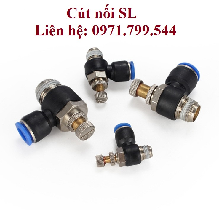 Van tiết lưu góc SL ren ngoài khí nén, phun sương đầy đủ kích thước chịu được áp suất cao giá sỉ