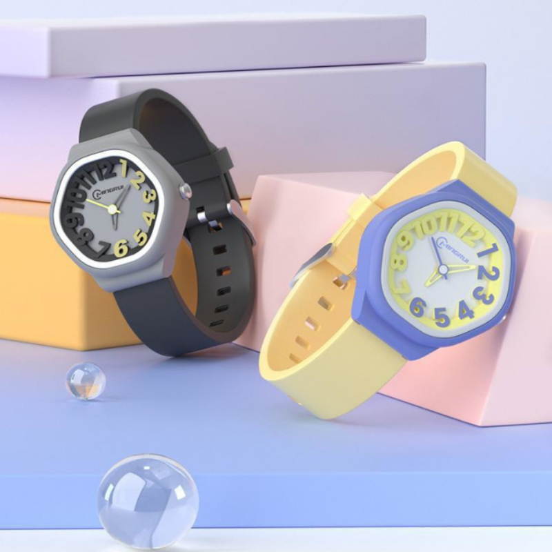 Đồng Hồ Trẻ Em Bé Gái - Bé Trai Mingrui Chống Nước kiểu dáng Jelly  - FULL hộp + pin + hướng dẫn