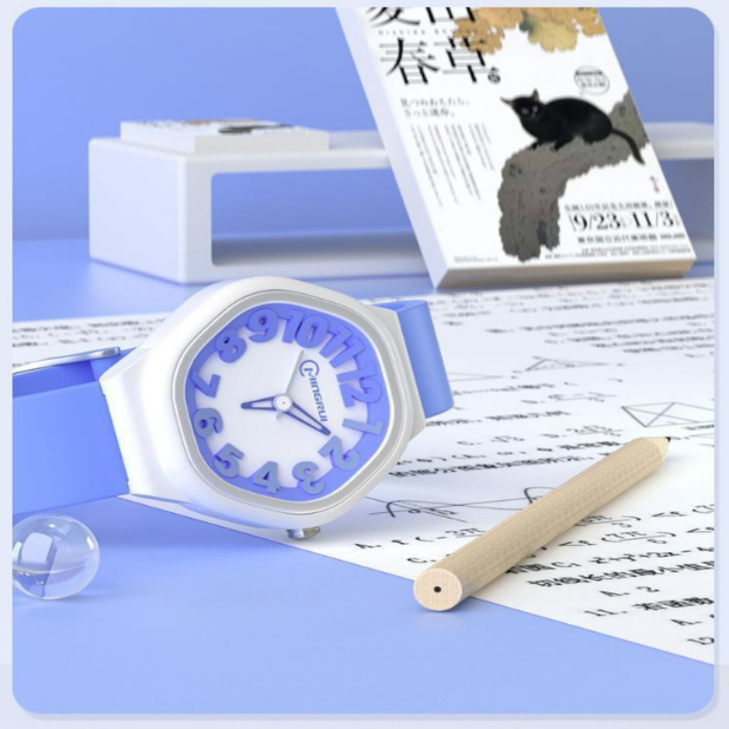 Đồng Hồ Trẻ Em Bé Gái - Bé Trai Mingrui Chống Nước kiểu dáng Jelly  - FULL hộp + pin + hướng dẫn