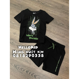 Bộ dt thỏ looney black bé trai