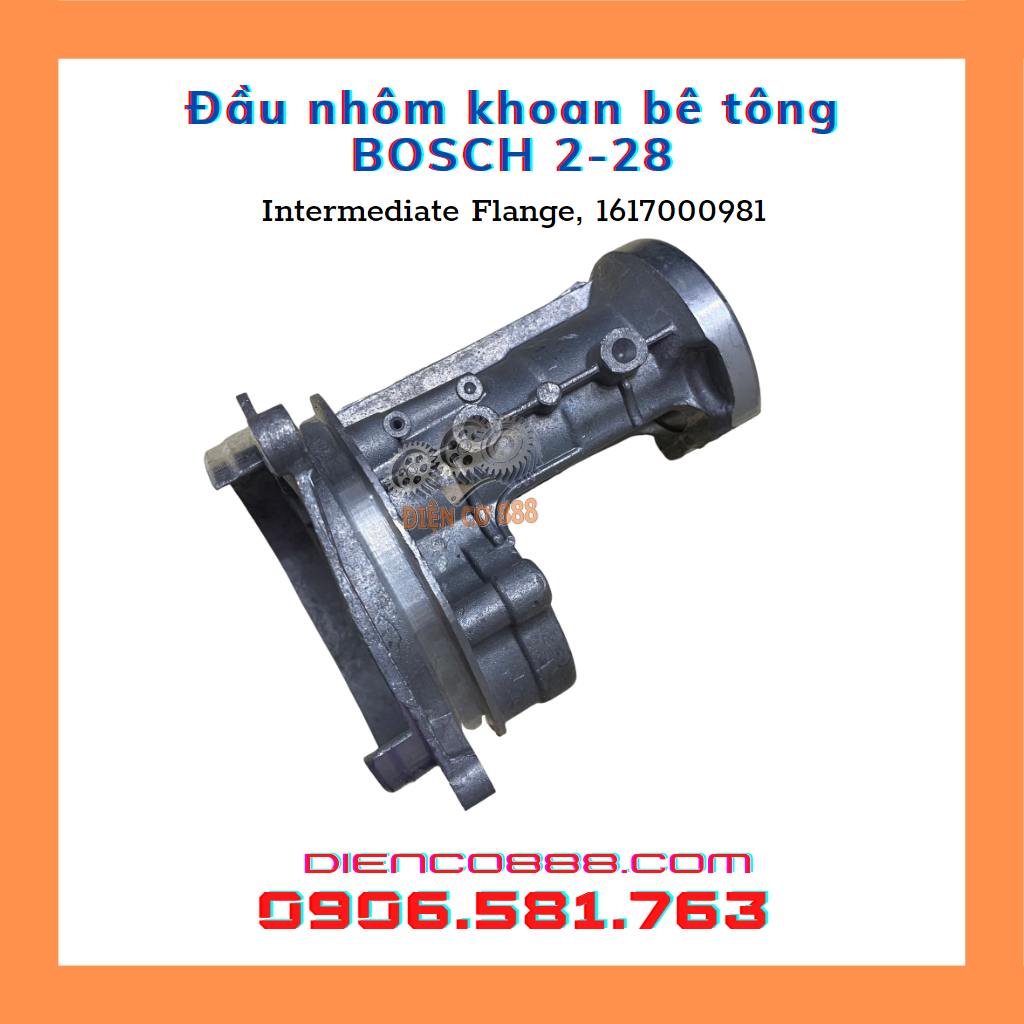 Ổ chứa bánh răng - Đầu bưởng nhôm khoan BOSCH GBH 2-28 D, DV, DFV, F, DBV, L (Intermediate Flange, 16170006BT)