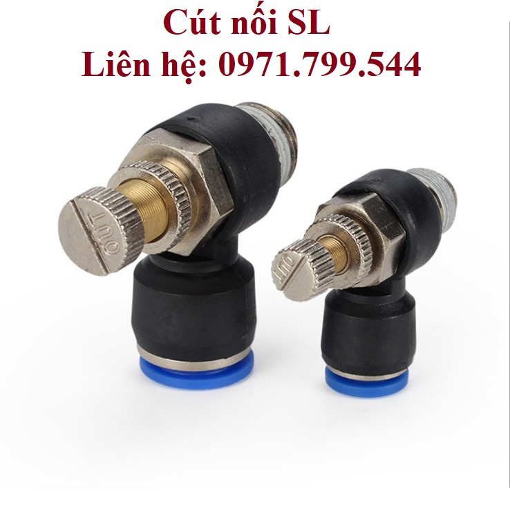 Van tiết lưu góc SL ren ngoài khí nén, phun sương đầy đủ kích thước chịu được áp suất cao giá sỉ