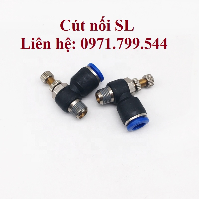 Van tiết lưu góc SL ren ngoài khí nén, phun sương đầy đủ kích thước chịu được áp suất cao giá sỉ