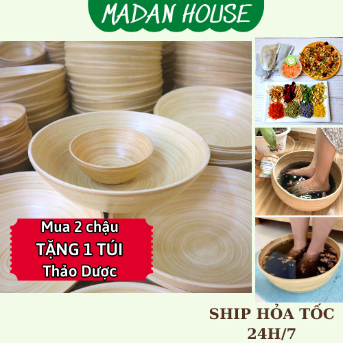 Chậu Ngâm Tay, Chân Massage Tiệm Nail, Spa, Gội Đầu Size 15-30cm - MADAN [ Hàng VNXK ]