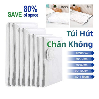 Túi hút chân không đựng quần áo trong suốt, Túi hút chân không nén khí tiết kiệm không gian,Túi bọc tiện lợi du lịch.