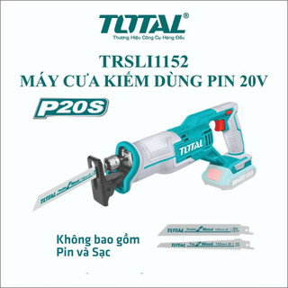 Máy cưa kiếm dùng pin lithium 20v total trsli1152 không kèm pin sạc- chính hãng