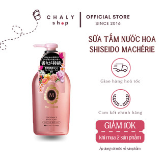 Sữa tắm Shiseido Macherie Fragrance Body Soap hương nước hoa thơm lâu 450ml Nhật Bản