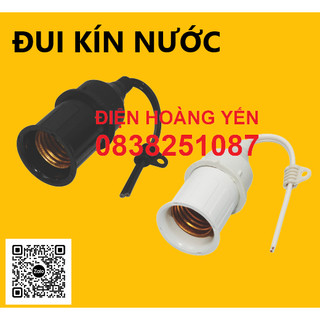 CHUÔI ĐUI ĐÈN E27 KÍN NƯỚC CÓ DÂY