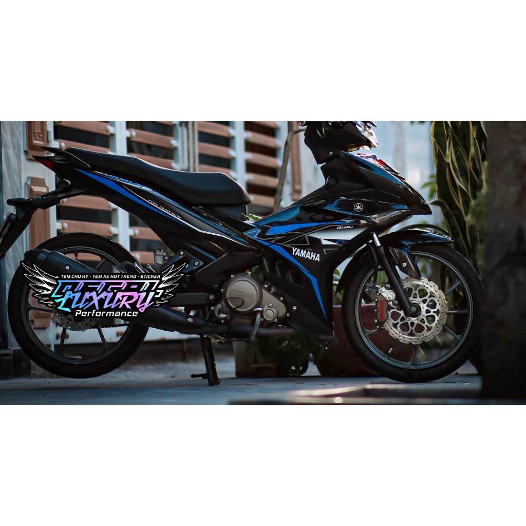 Tem rời exciter 150 mẫu mx king den xanh