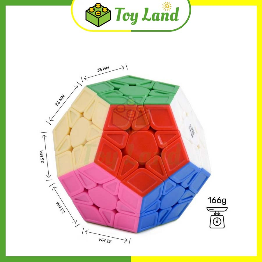 Rubik QiYi QiHeng S Megaminx 3x3 Rubic Biến Thể 12 Mặt Stickerless Không Viền Đồ Chơi