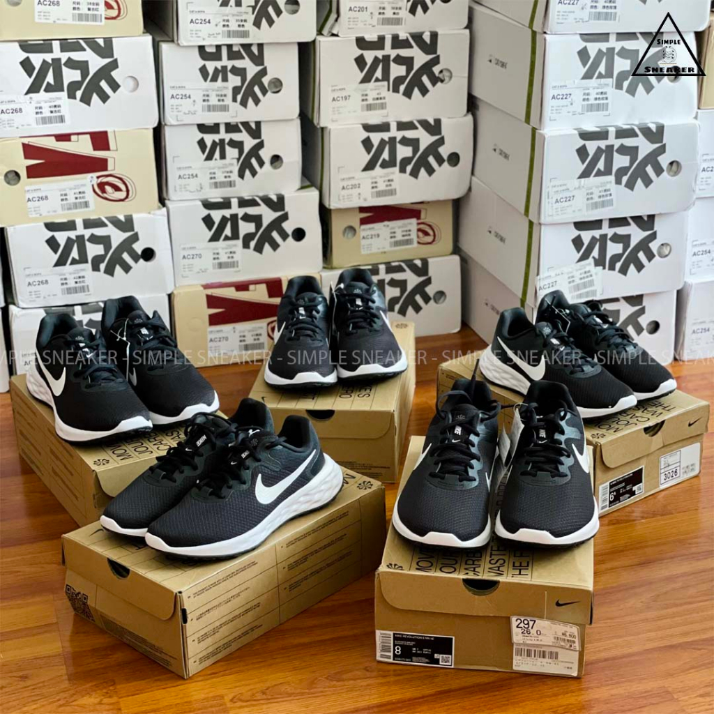 Giày Chạy Bộ Nike Revolution 6 Chính Hãng 🔴SIMPLE SNEAKER🔴 Nike Revolution 6 NN Giày Vải Dệt Thoáng Khí Đế Foam Êm Nhẹ