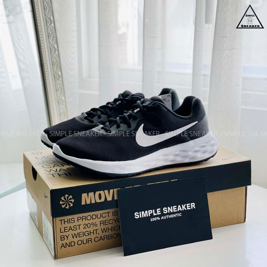 Giày Chạy Bộ Nike Revolution 6 Chính Hãng 🔴SIMPLE SNEAKER🔴 Nike Revolution 6 NN Giày Vải Dệt Thoáng Khí Đế Foam Êm Nhẹ