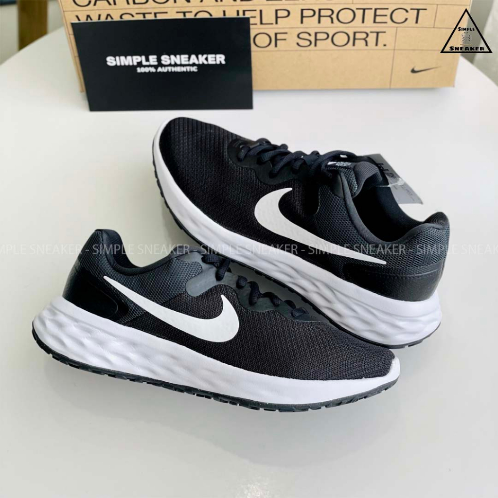 Giày Chạy Bộ Nike Revolution 6 Chính Hãng 🔴SIMPLE SNEAKER🔴 Nike Revolution 6 NN Giày Vải Dệt Thoáng Khí Đế Foam Êm Nhẹ