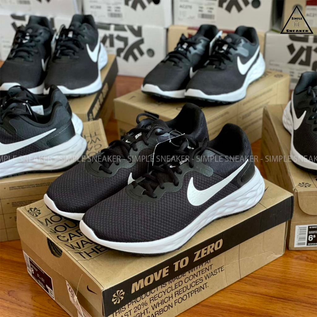 Giày Chạy Bộ Nike Revolution 6 Chính Hãng 🔴SIMPLE SNEAKER🔴 Nike Revolution 6 NN Giày Vải Dệt Thoáng Khí Đế Foam Êm Nhẹ