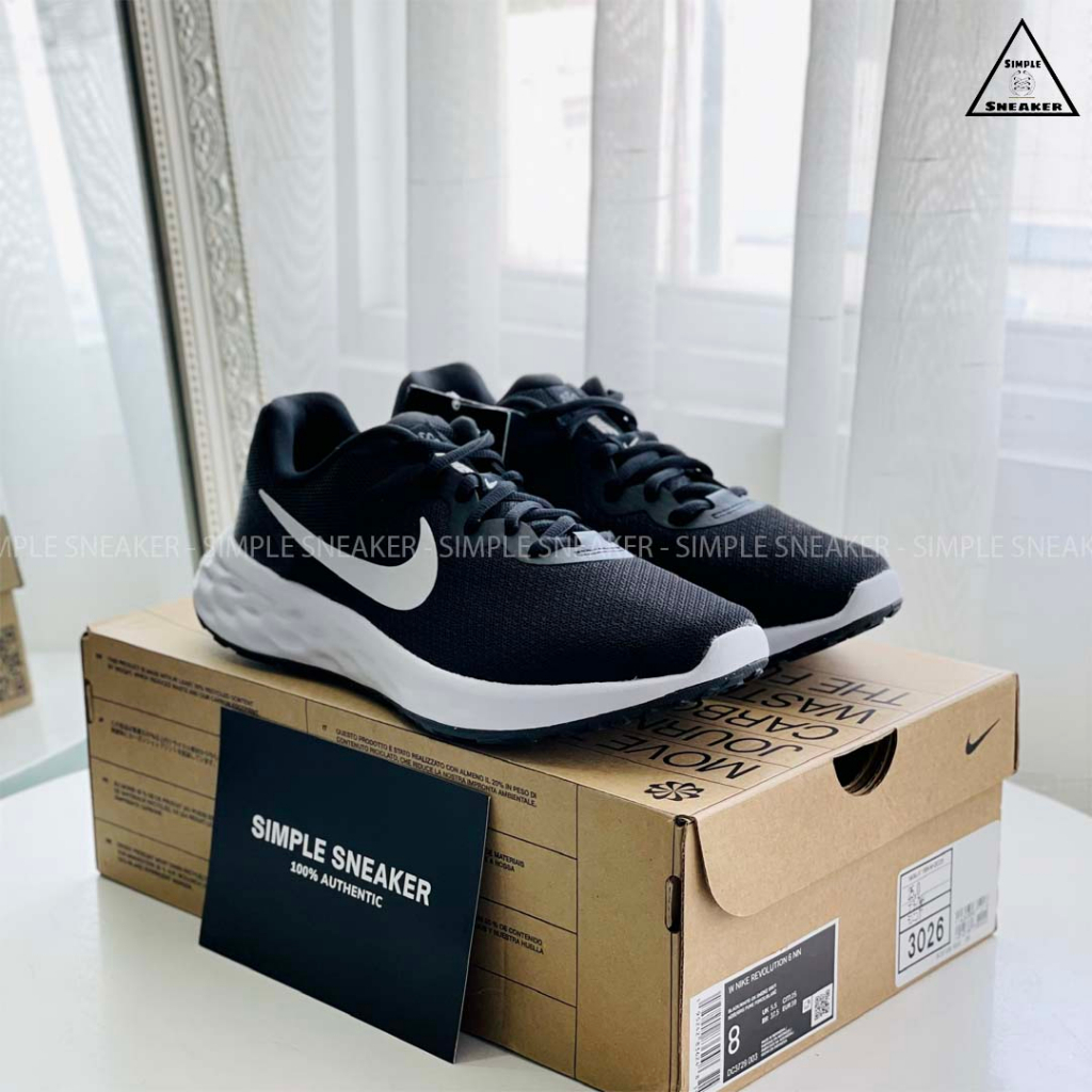 Giày Chạy Bộ Nike Revolution 6 Chính Hãng 🔴SIMPLE SNEAKER🔴 Nike Revolution 6 NN Giày Vải Dệt Thoáng Khí Đế Foam Êm Nhẹ