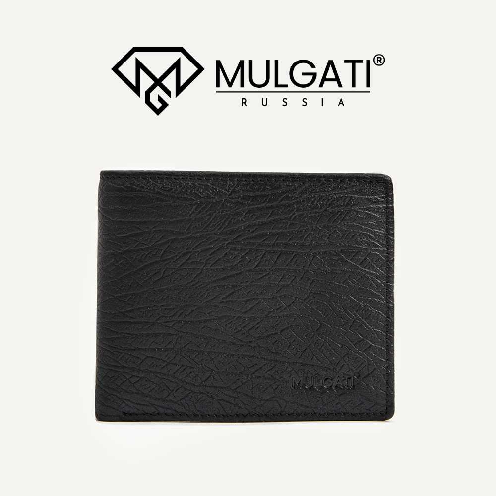 Ví da bóp da nam MULGATI Black Leather Wallet - VD015