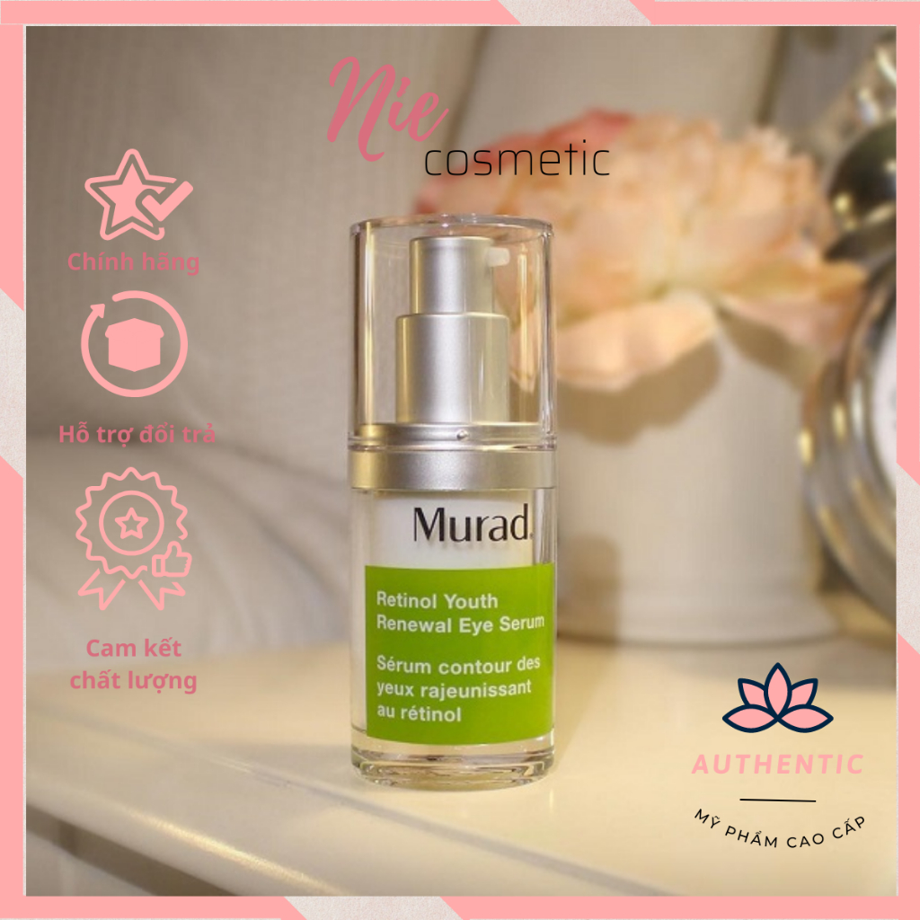Kem dưỡng mắt ch.ống nhăn Serum mắt Murad Retinol Youth Renewal Eye Cream 15ml date xa