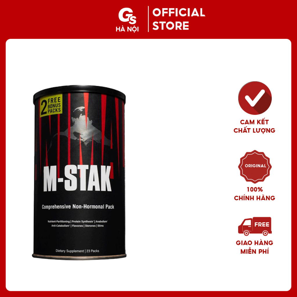 Universal Nutrition Animal M-Stak 21 (gói) nhập khẩu Mỹ - Gymstore hỗ trợ phát triển cơ bắp
