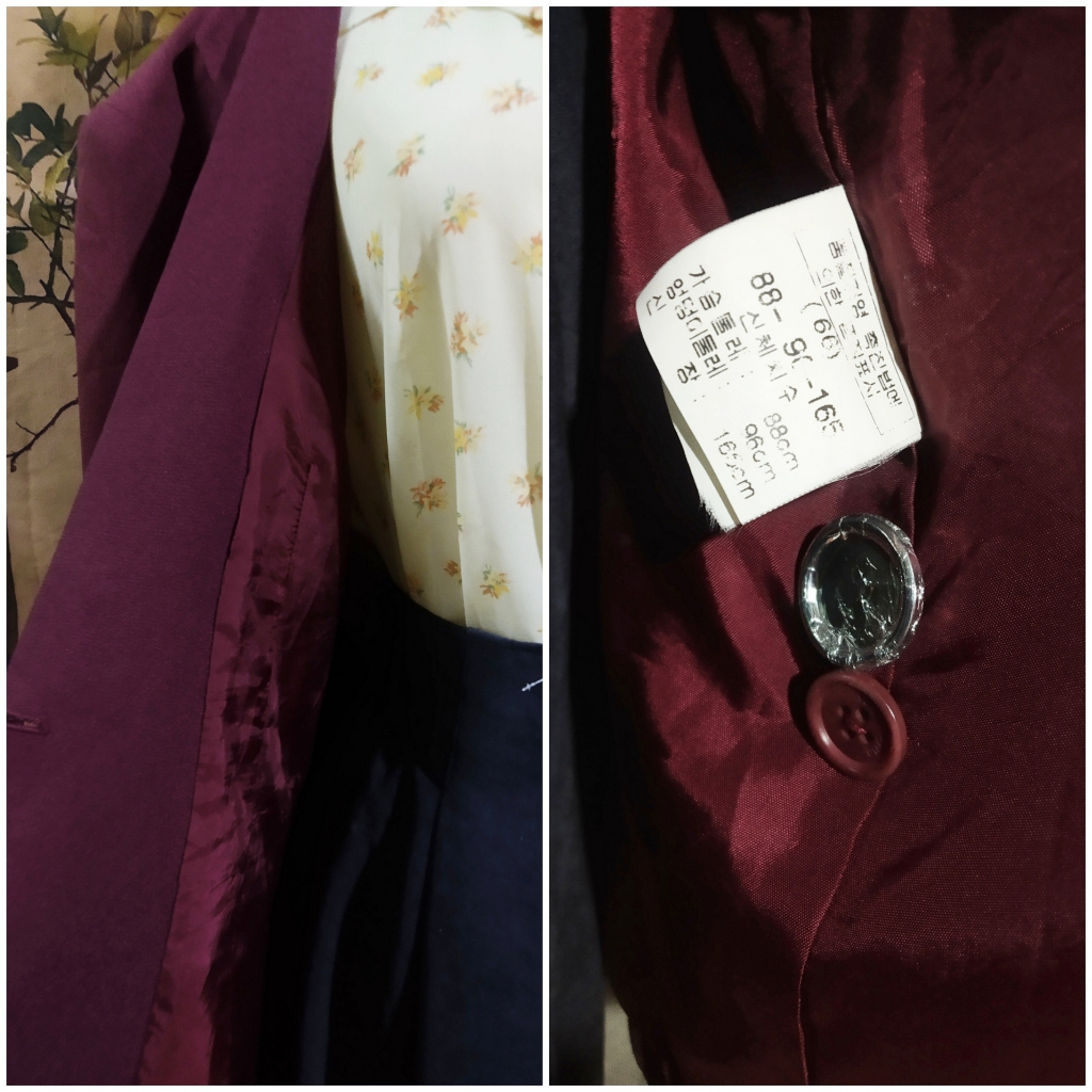 |2hand|  Áo khoác vest/ blazer dáng dài korea eufemmes siêu đẹp