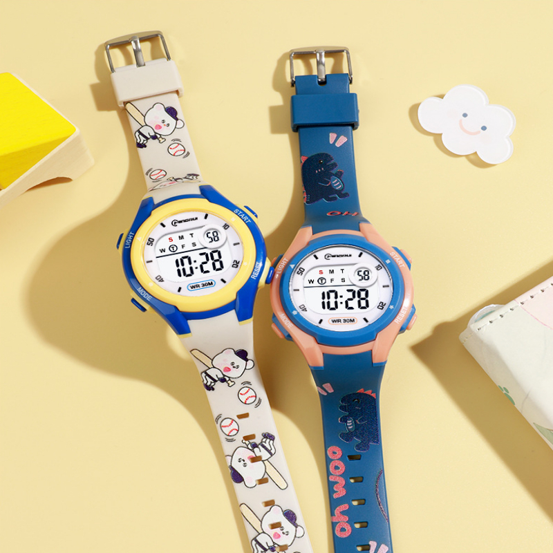 Đồng hồ cho bé gái Mingrui quai nhận vật hoạt hình chống nước Mig016- Tặng kèm Pin và Hộp