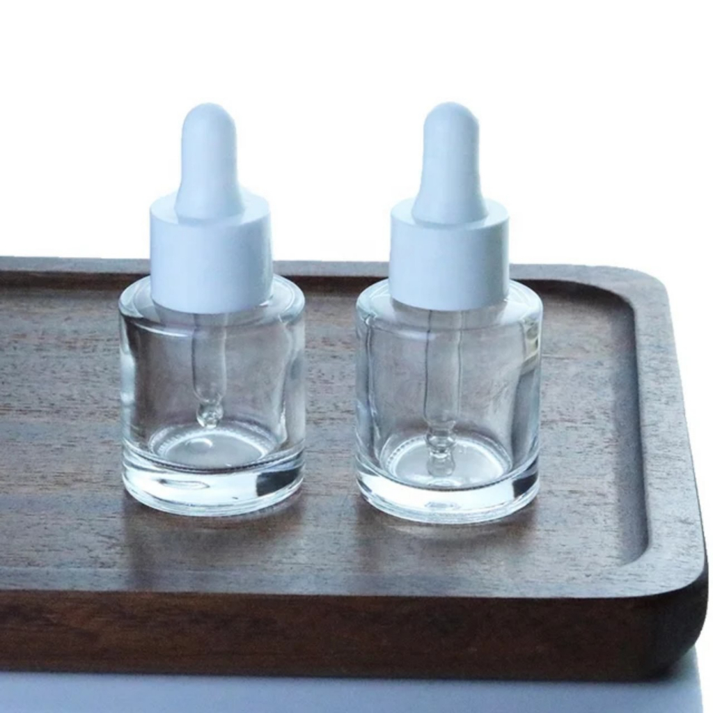 Chai serum thủy tinh mờ,trong vai ngang khoen vàng,khoen bạc,khoen đen,khoen trắng 20ML,30ML,50ML
