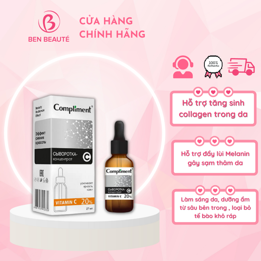 Serum làm sáng da Compliment Vitamin C 20% 27ml