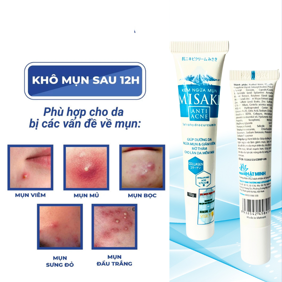Mua Kem mụn collagen MISAKI, Kem chấm mụn giúp giảm mụn và mờ thâm hiệu ...