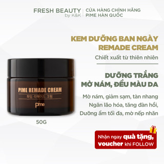 Kem dưỡng ngày mờ thâm nám, dưỡng trắng hồng chuẩn Hàn, mờ sạm nám, ngăn lão hóa, trẻ hóa da Pime Remade Cream 50g
