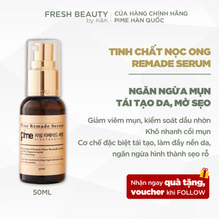 Tinh chất serum nọc ong giảm mụn thâm rỗ, se khít lỗ chân lông, khô nhanh mụn bọc, phục hồi da Pime Remade Serum 50ml