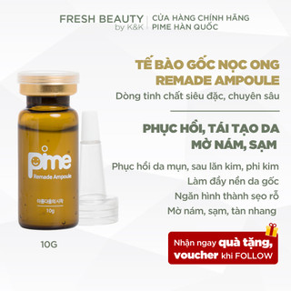 Tế bào gốc nọc ong phục hồi da treatment dạng siêu tinh chất mờ sẹo rỗ, thâm nám, se chân lông Pime Remade Ampoule 10ml