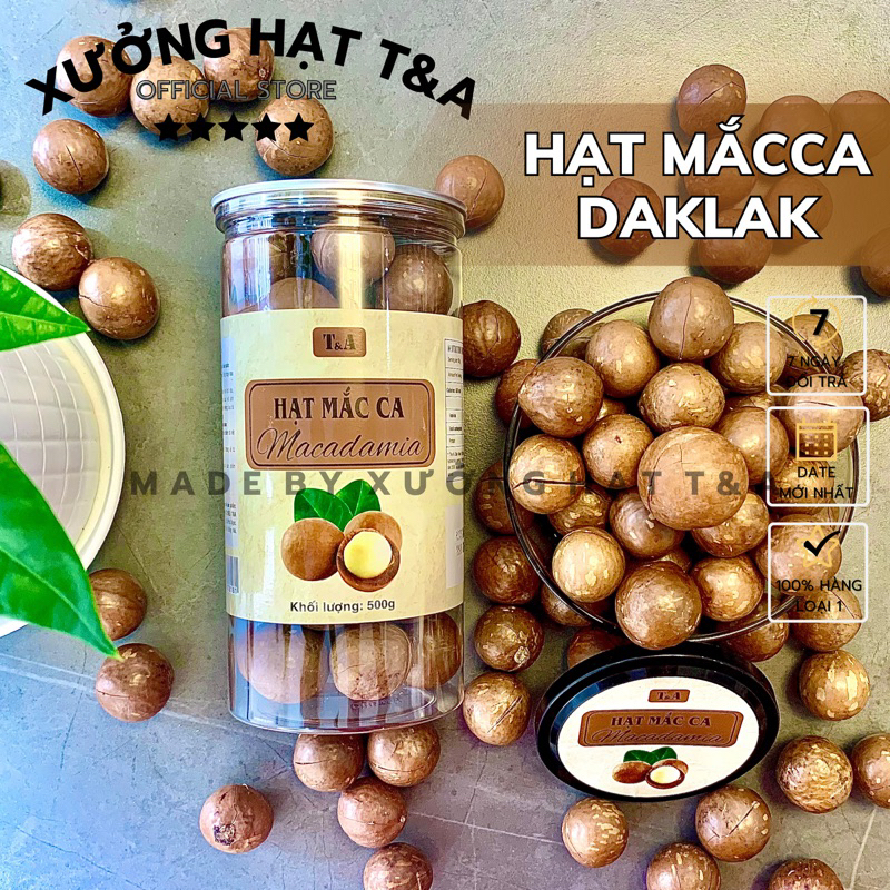 Hạt Maca Nứt vỏ size Cồ 500Gr loại 1 hạt maccadamia còn vỏ có đồ tách vỏ thơm tự nhiên gòn chế độ ăn thô - CHỢ HẠT T&A