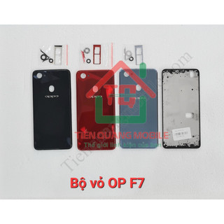 Bộ vỏ Oppo F7 (gồm lưng, sườn, khung xương, nút bấm, kính cam, khe sim)