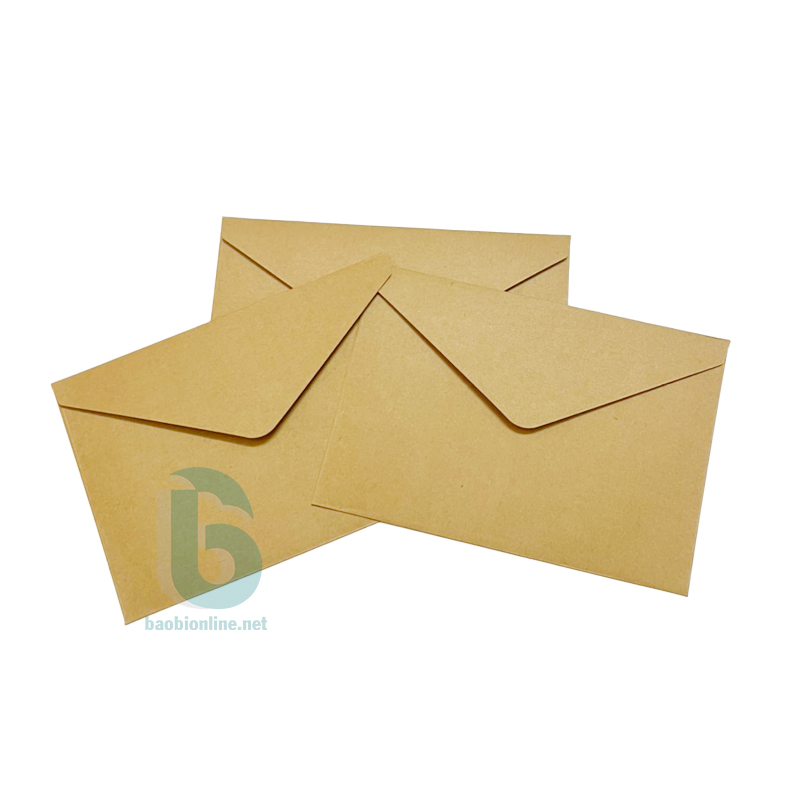 BAO THƯ KRAFT NHẬT NẮP CHÉO A5 - KÍCH THƯỚC 16x23cm - BAOBIONLINE