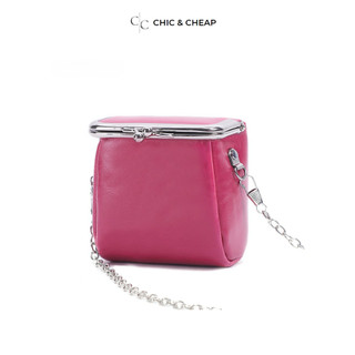 Túi đeo chéo nữ mini CHIC & CHEAP da thật LMJ-01