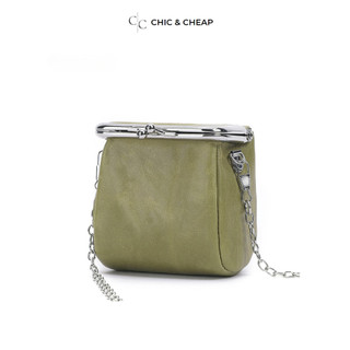 Túi đeo chéo nữ mini CHIC & CHEAP da thật LMJ-01