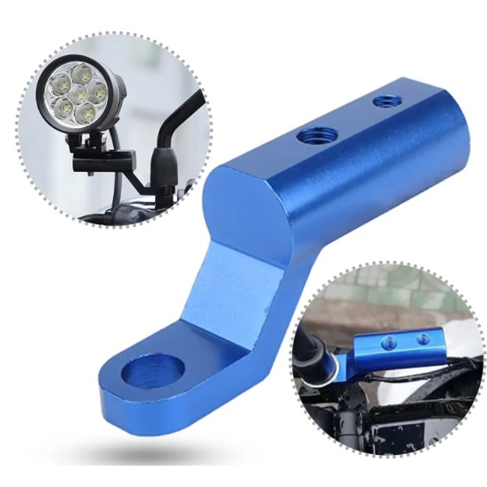 Pat Gắn Kẹp Điện Thoại, Đèn Trợ Sáng Chân Gương Nhôm CNC