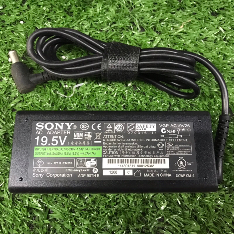 Sạc Laptop SONY 19.5V—4.7A zin logo