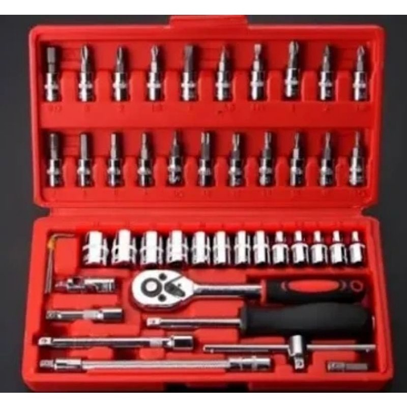 BỘ DỤNG CỤ MỞ BU LÔNG ỐC VÍT ĐA NĂNG 46 CHI TIẾT