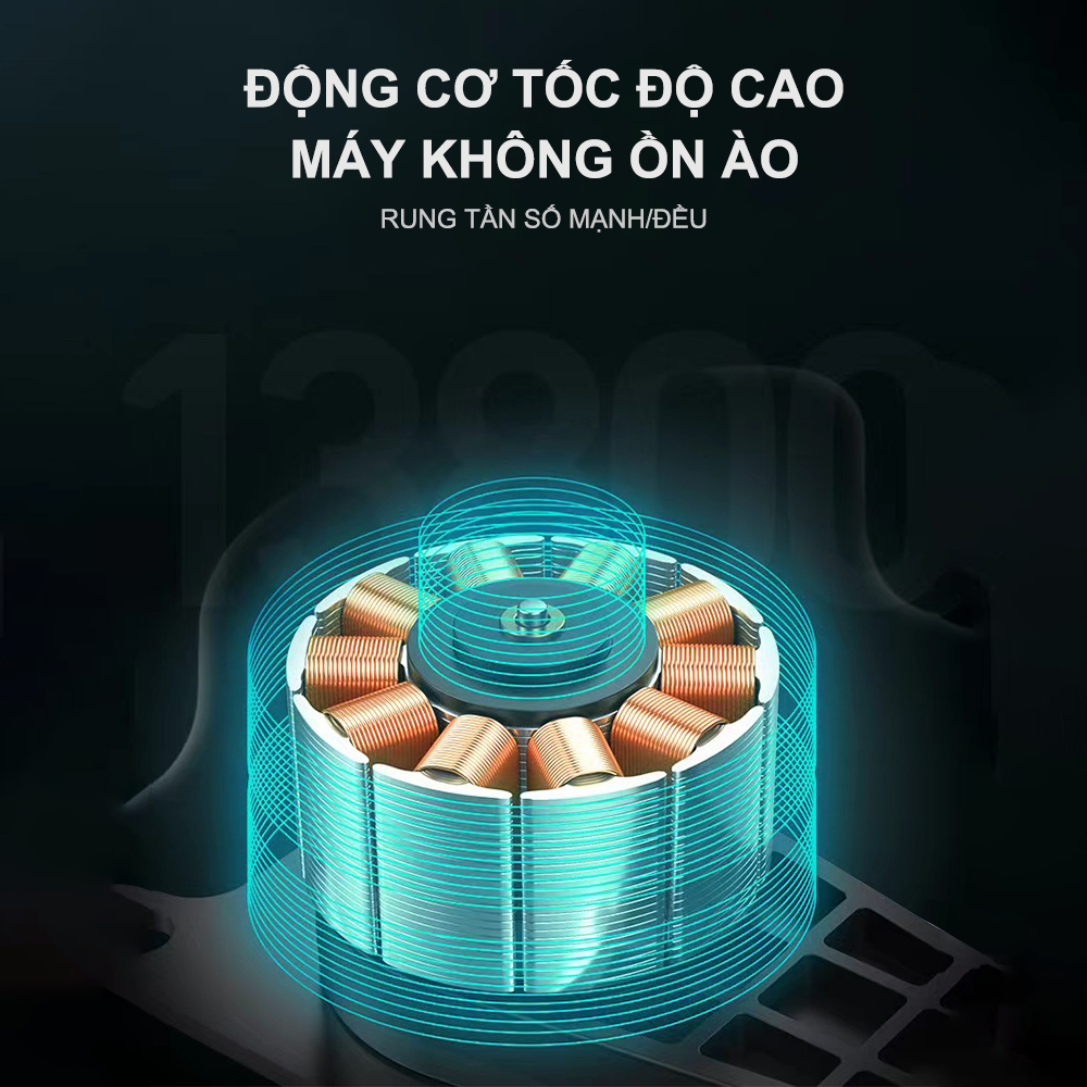 Súng Massage Livideas Rung Lưng Súng Rung Điện Thư Giãn Cơ Nhập Khẩu Chính Hãng 4 IN1 Toàn Thân Giảm Đau Nhức Cơ Toàn