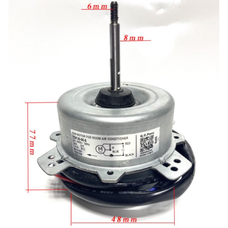 Quạt dàn nóng điều hòa 3 dây 40w xuôi chiều